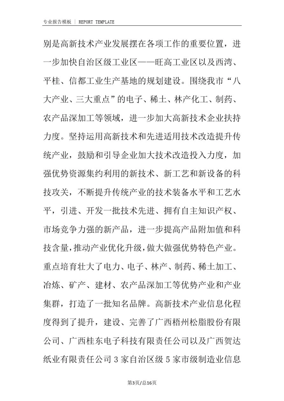 市高新技术产业发展调研报告(完整版)_第3页