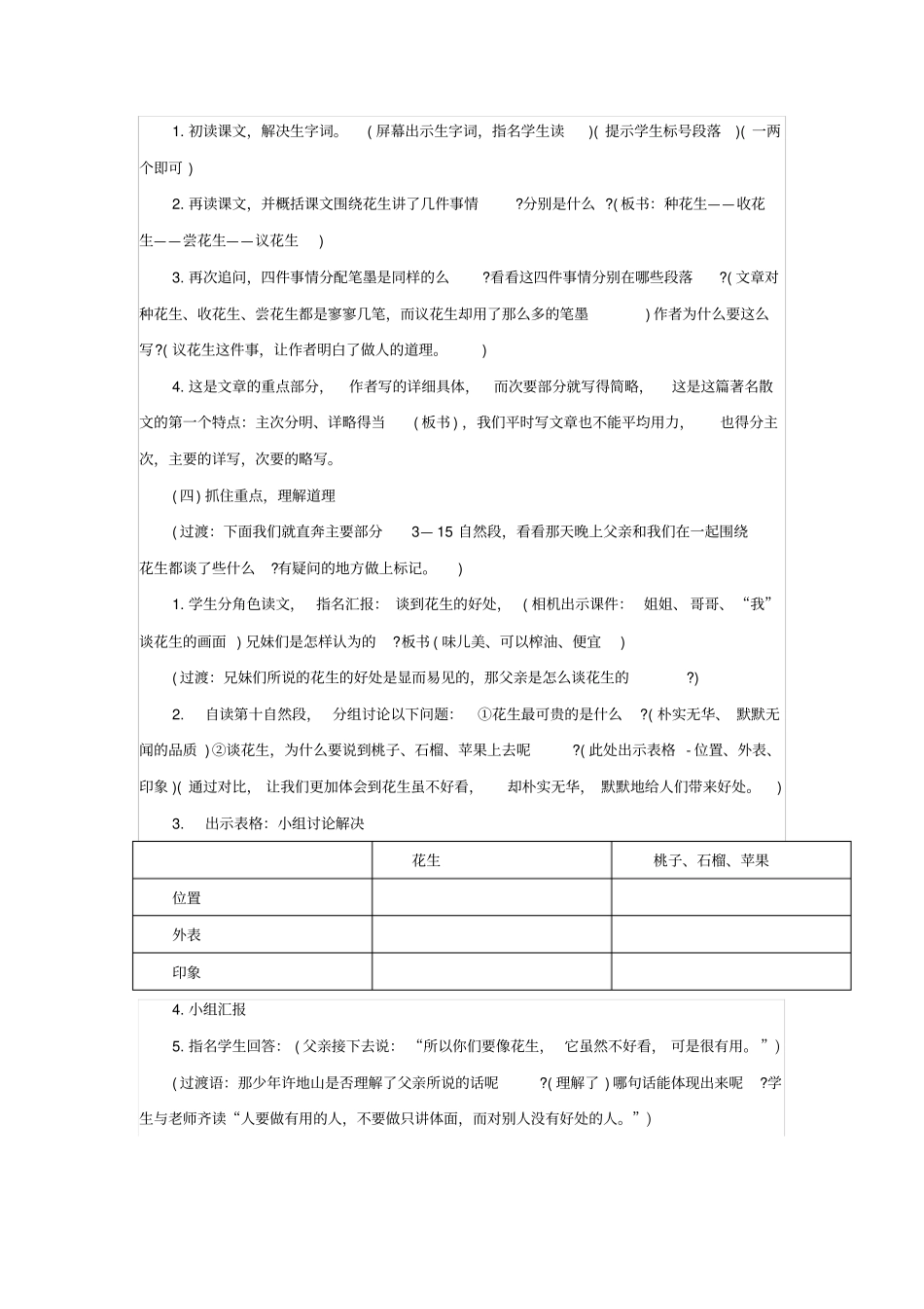 小学语文_落花生教学设计学情分析教材分析课后反思_第2页