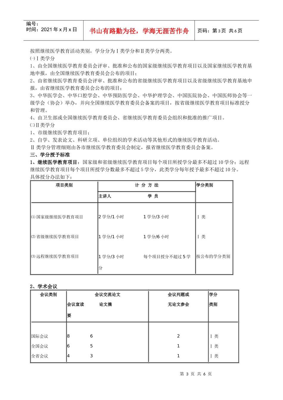 广东省继续医学教育学分授予管理实施办法(2)_第3页
