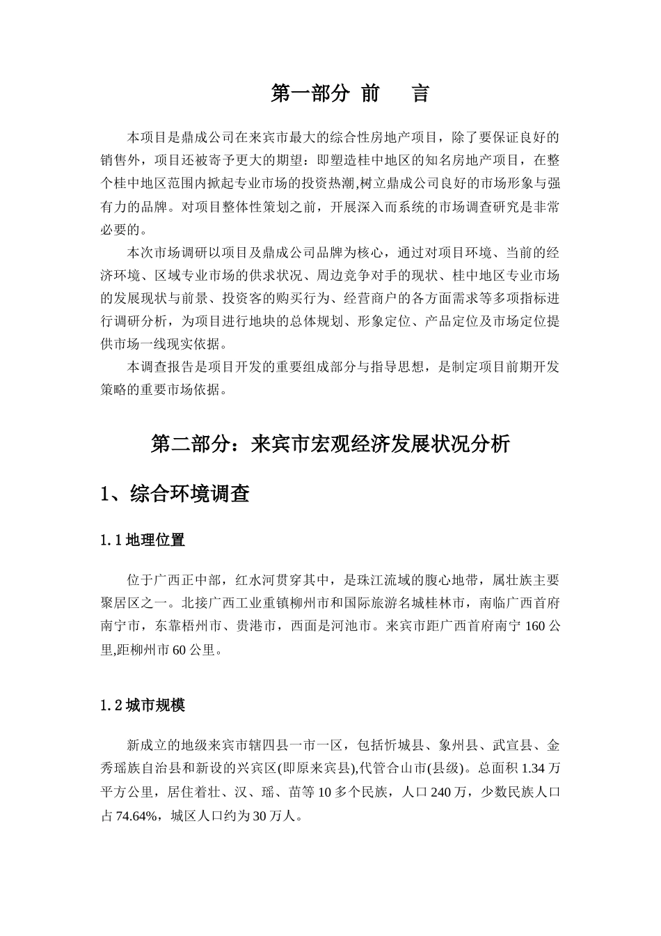 广西“×中商贸城”前期策划报告_第2页