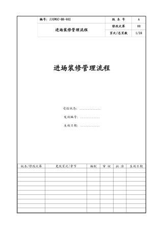 康师傅百货商场制度汇编之进场装修管理流程1OK