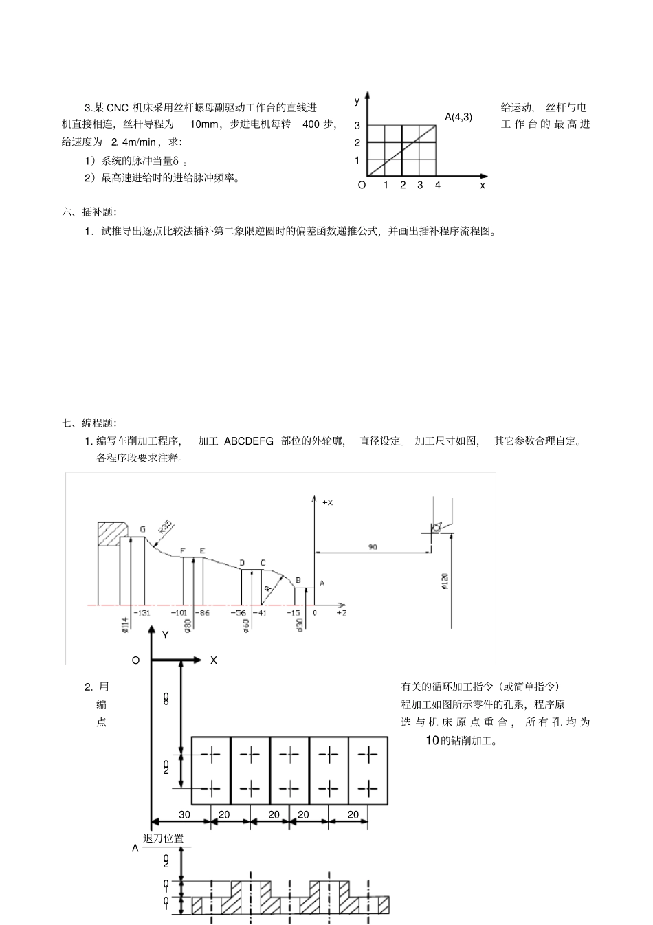 数控机床技术考试试卷(附答案)要点_第3页