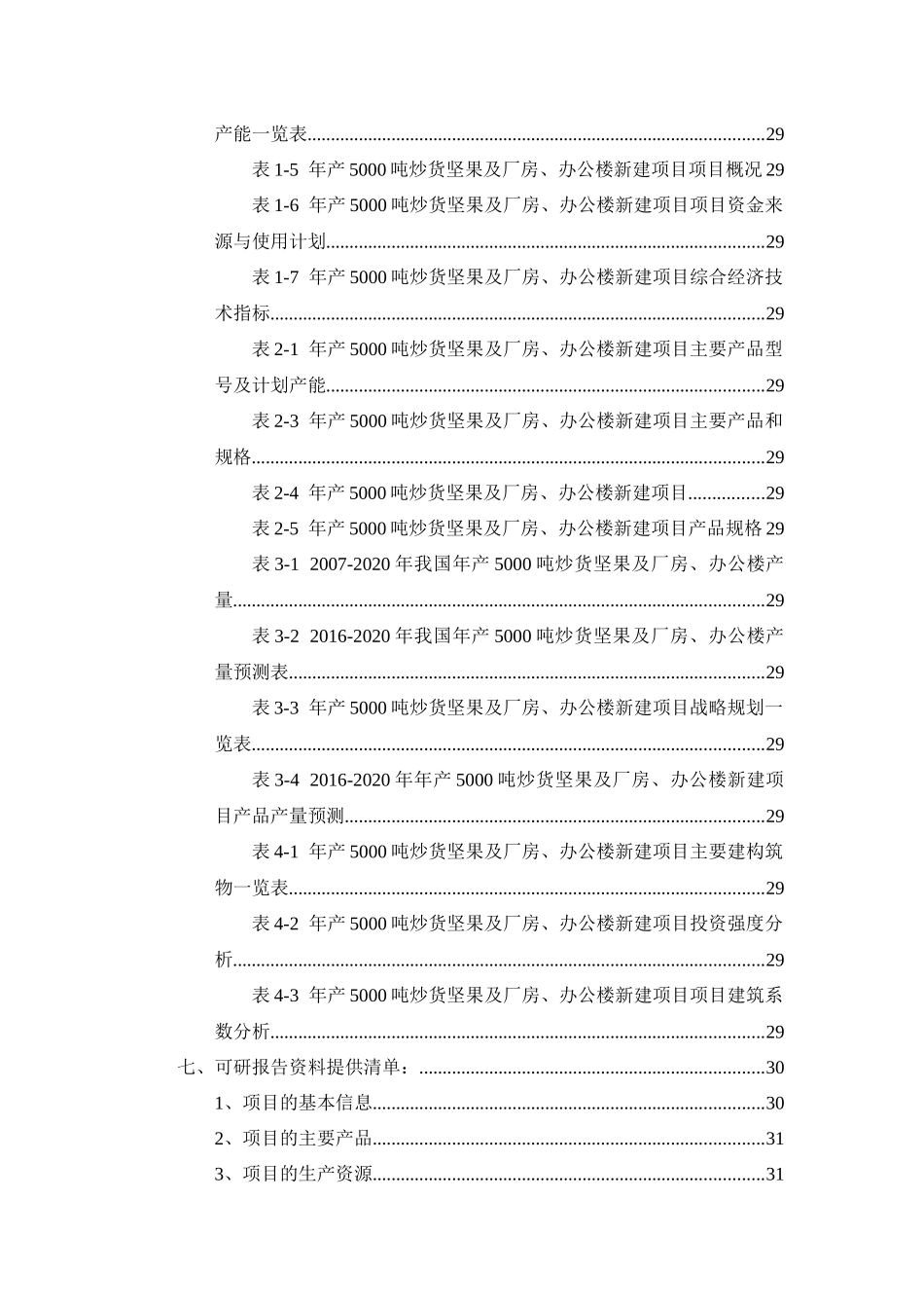 年产5000吨炒货坚果及厂房、办公楼项目可行性研究报告_第3页