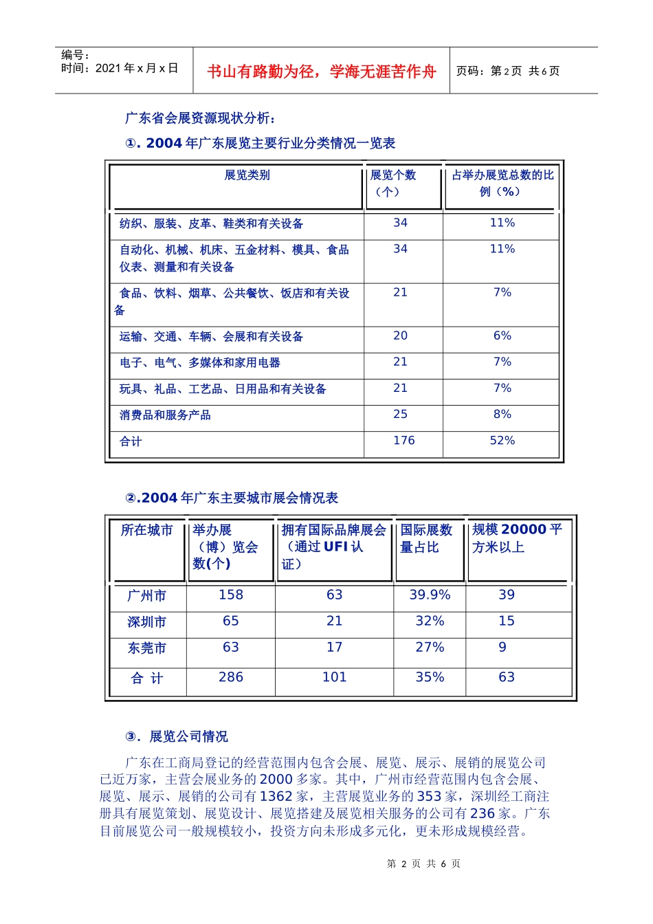 广东省会展资源分布及应对策略_第2页