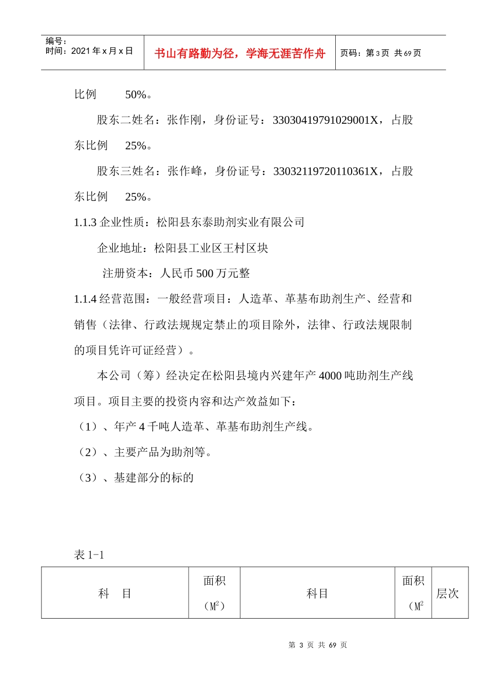 年产4千吨人造革、革基布助剂生产线项目可研报告_第3页