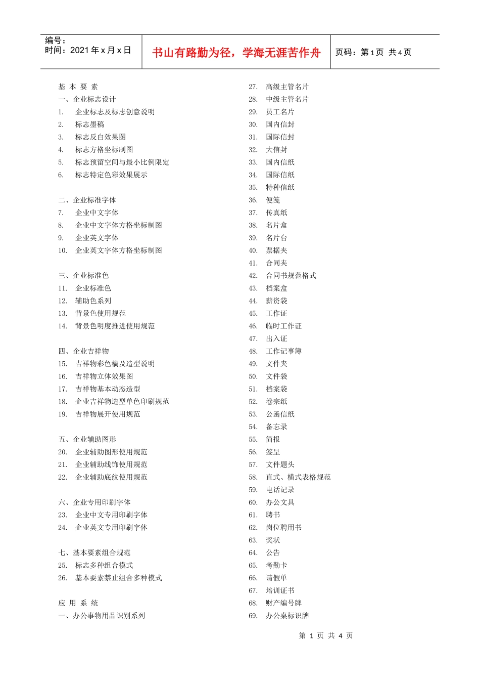 常规VI项目总表-VI项目总表_第1页