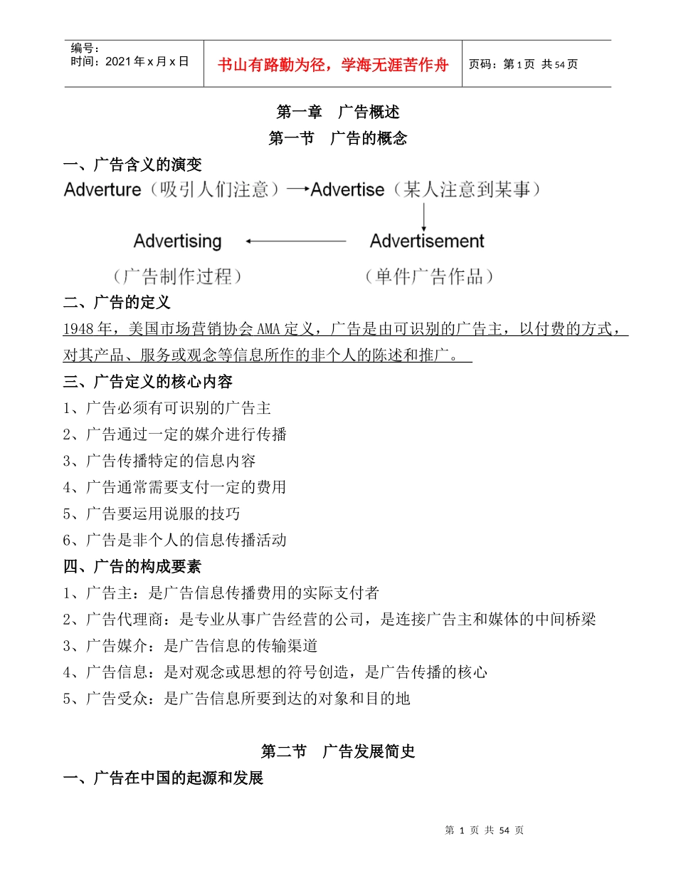 广告与CIS授课资料整理_第1页