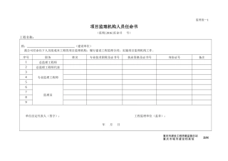 年执行_新监理用表(完整版)（DOC32页）