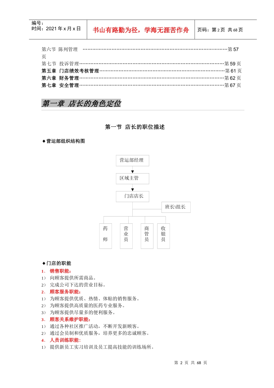 店长管理手册(DOC 72页)_第2页