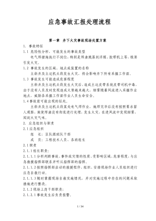 应急事故汇报流程及处理(DOC48页)