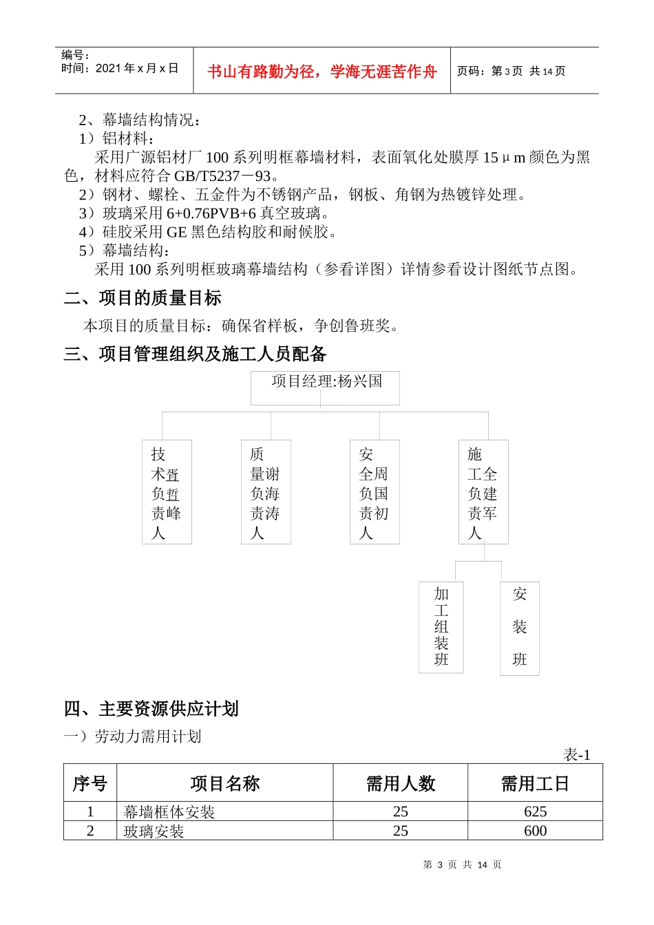 幕墙施工组织计划_第3页