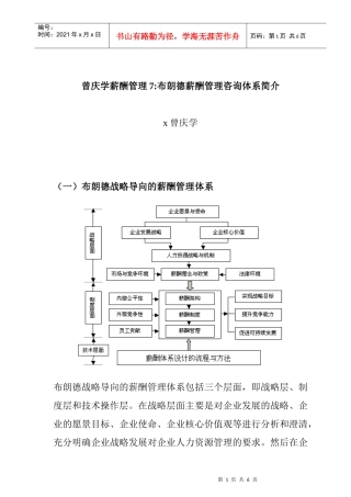 布朗德薪酬管理咨询体系概述