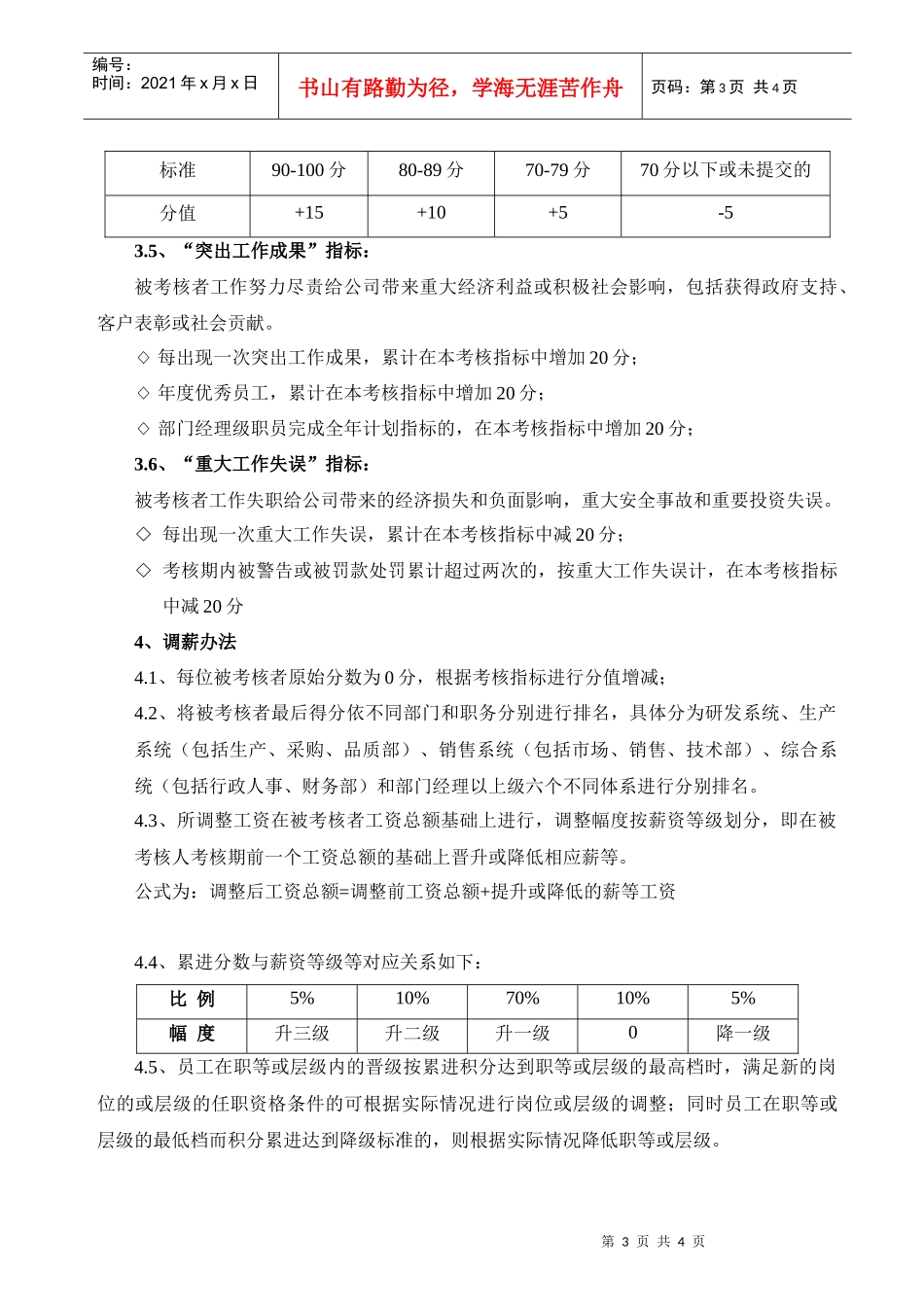 年度薪酬调整管理办法_第3页