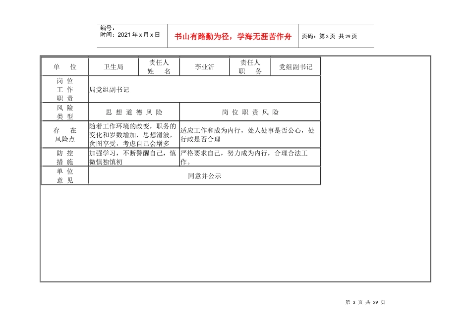 廉政风险点自查表(样表)_第3页