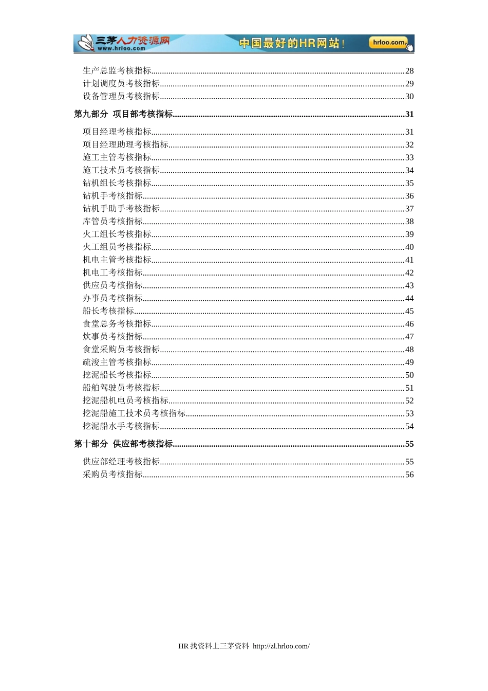 广西创新港湾工程有限公司考核参考指标_第3页