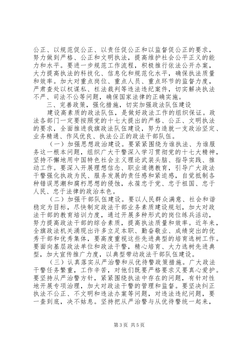在政法综治大会的发言稿_第3页