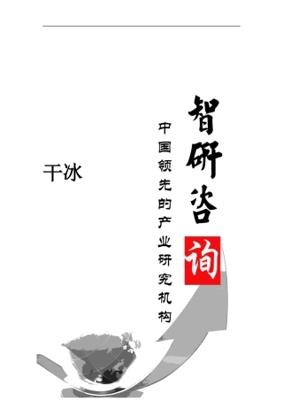 干冰市场调查与投资战略研究报告