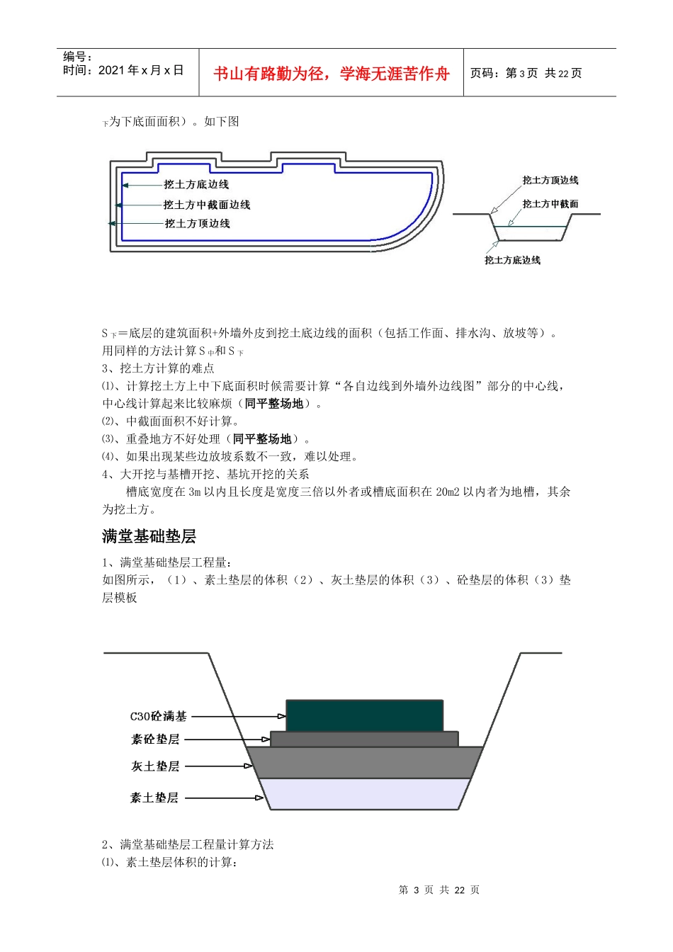 平整场地建筑物场地厚度在±30cm以内的挖、填、运、找平(doc22)(1)_第3页
