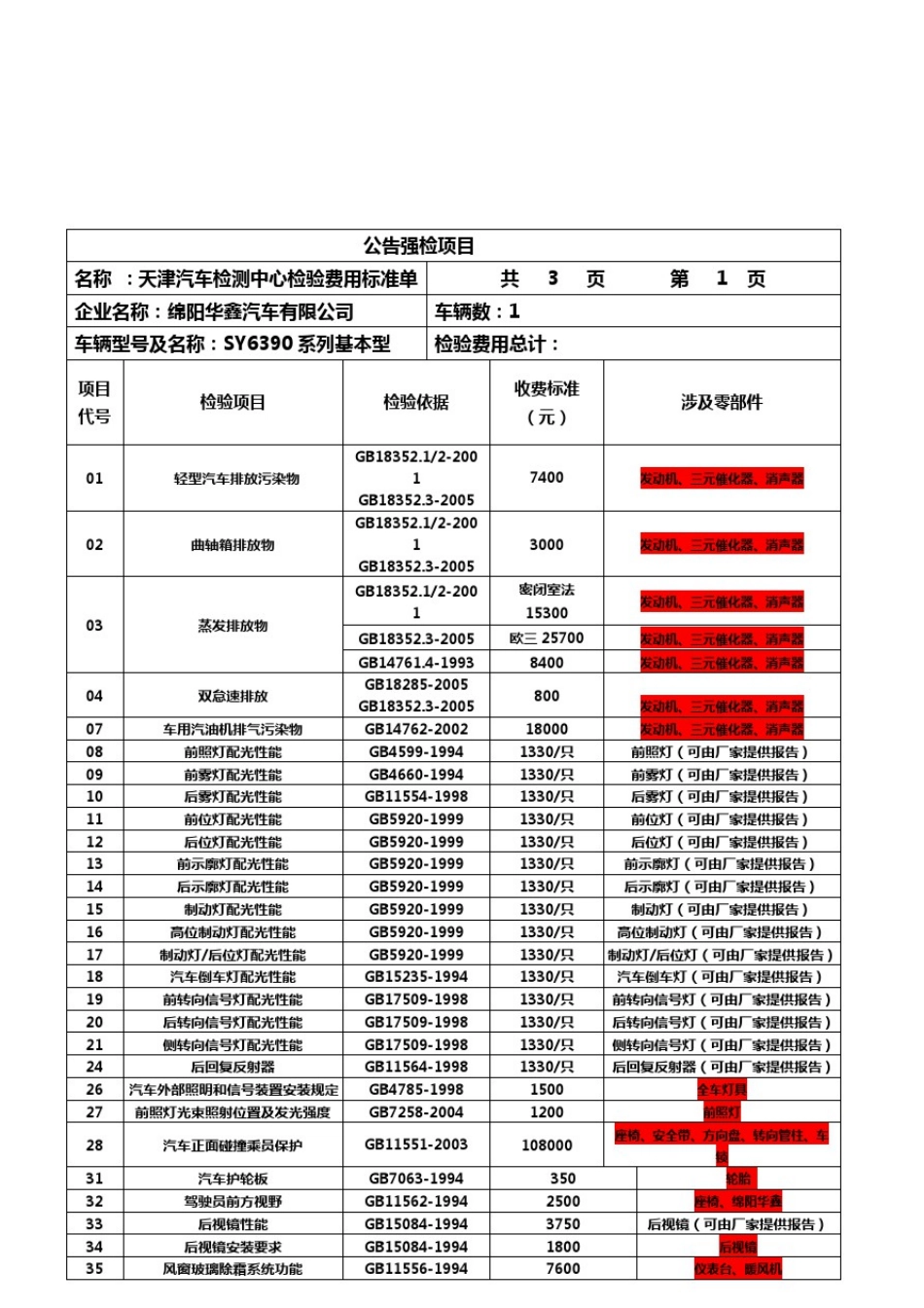 整车及部件试验收费标准_第3页