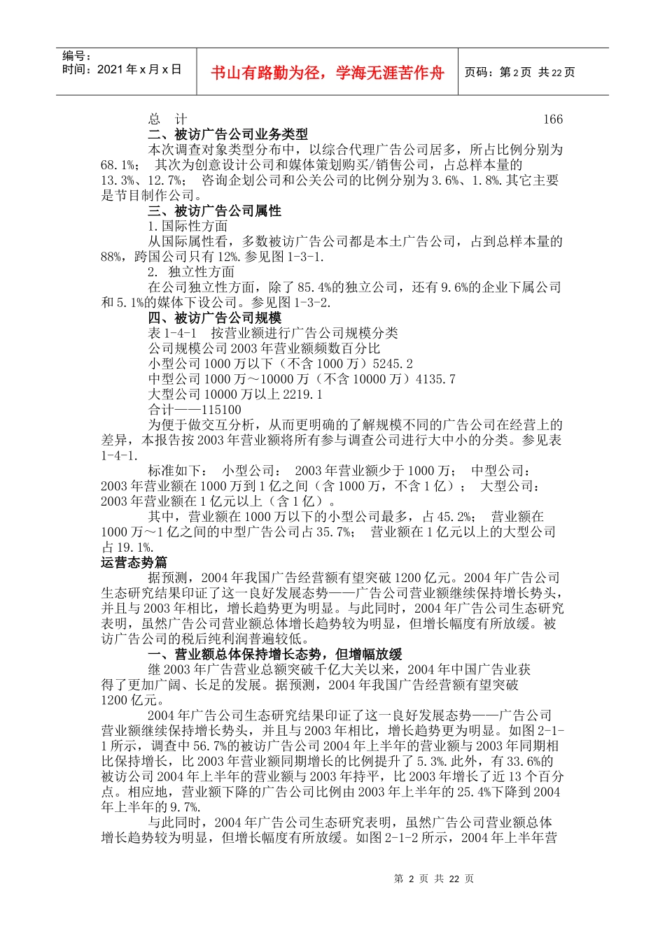 广告公司生态调查报告分析_第2页