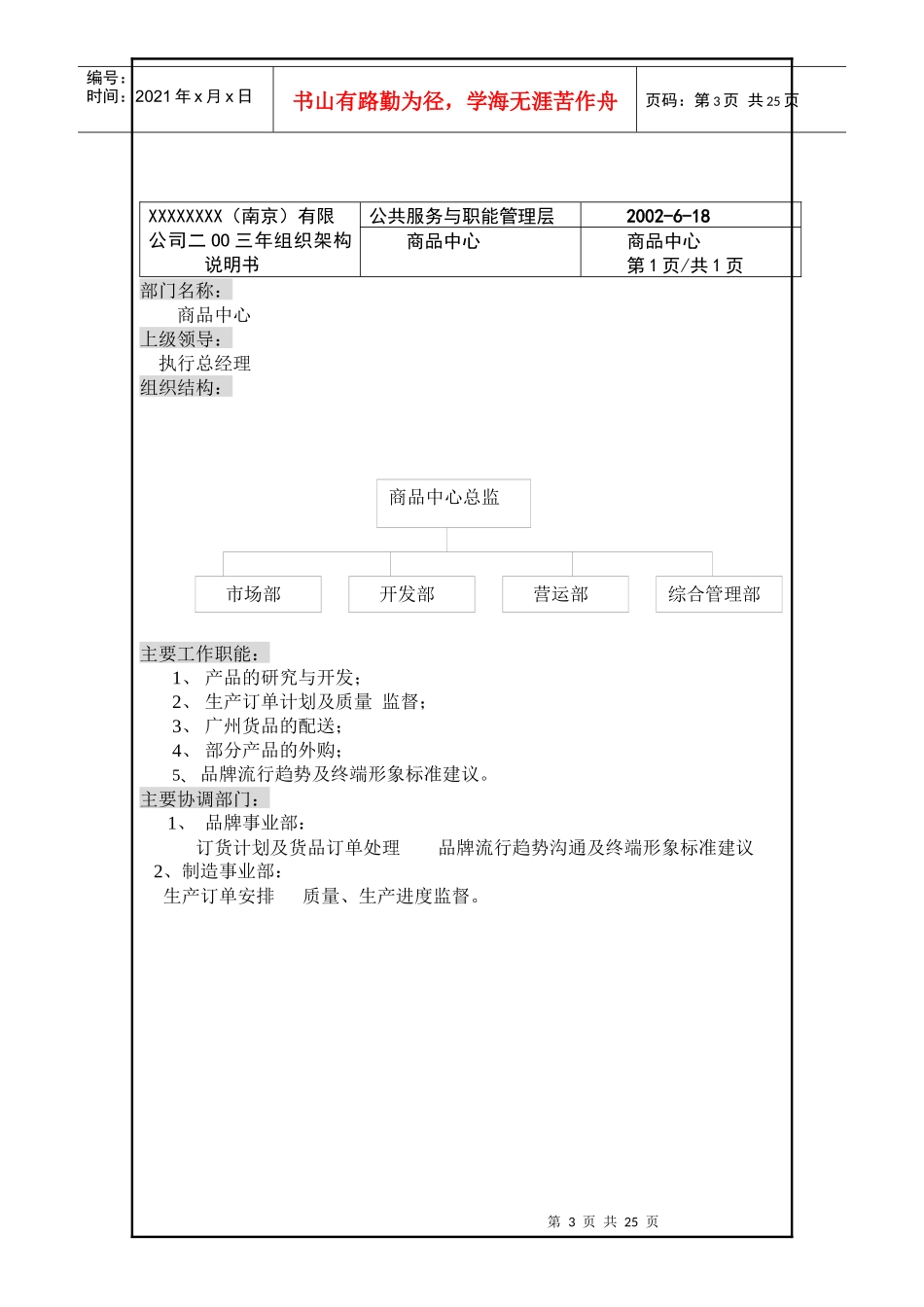 年新组织架构说明书_第3页