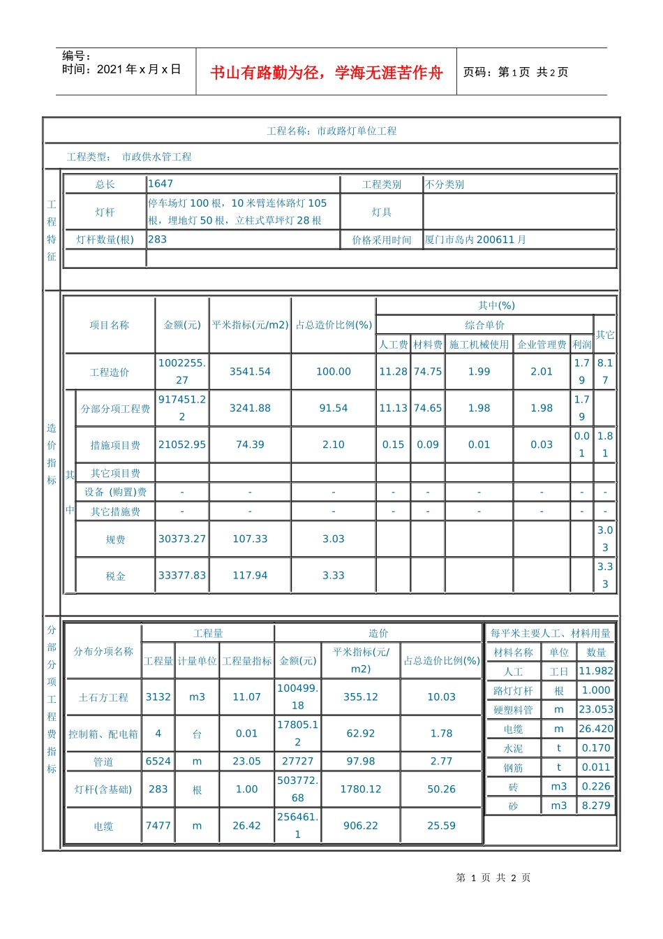 市政路灯工程2_第1页