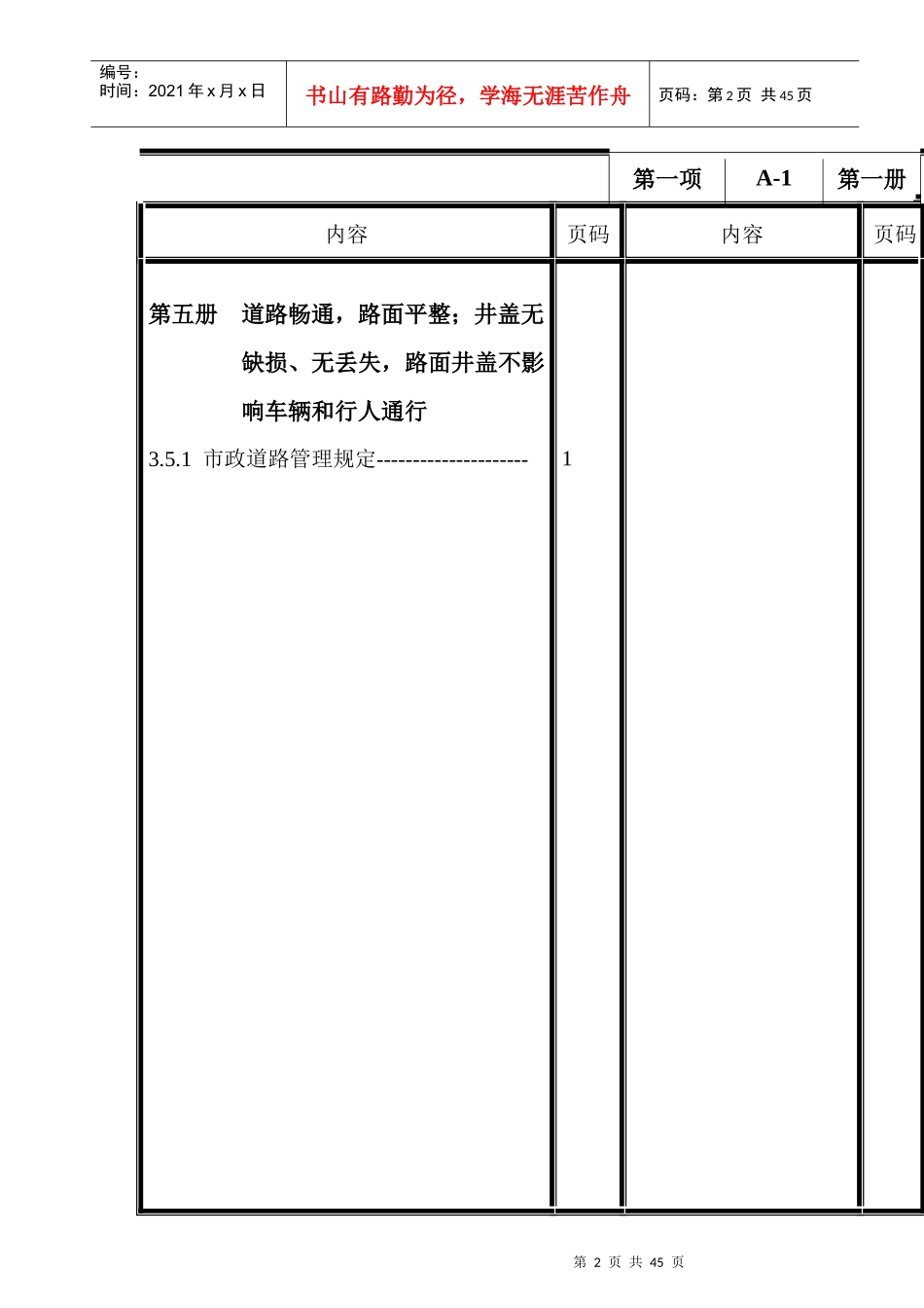 广州某物业公司迎检资料文档目录手册2_第2页