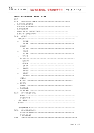 广场可行性研究报告(DOC22页)