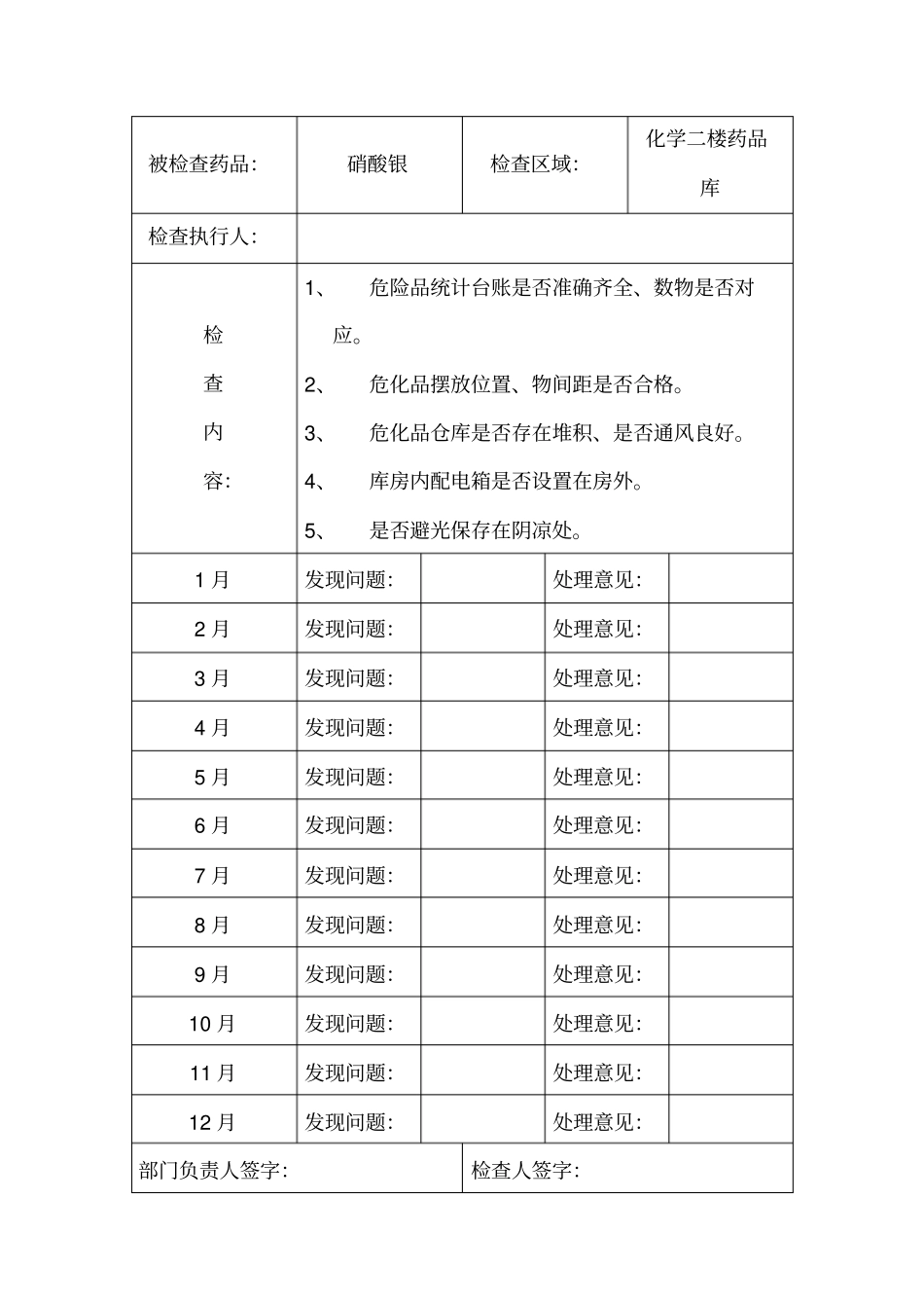 危险化学品安全检查记录_第3页