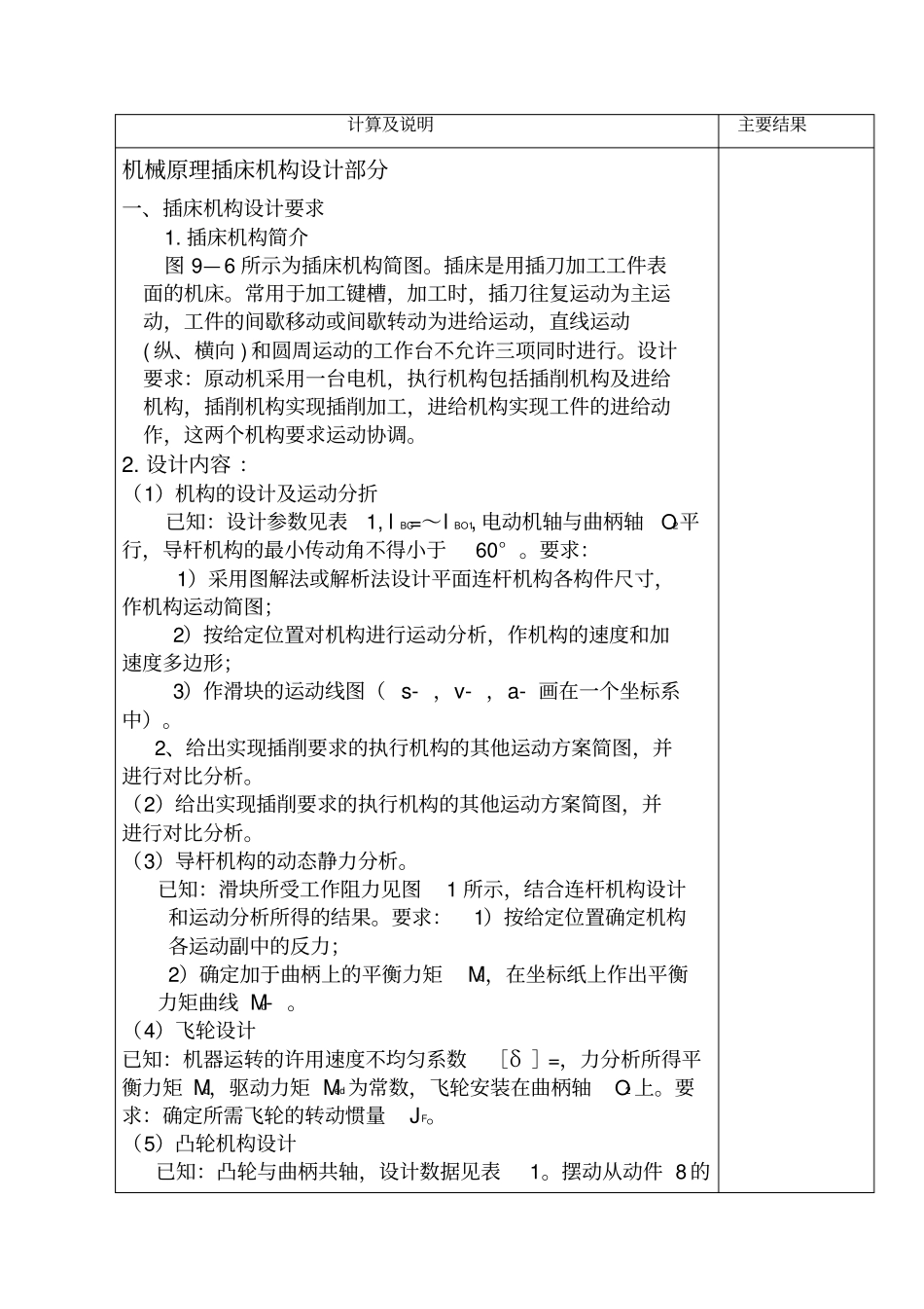 插床的设计与分析_第3页