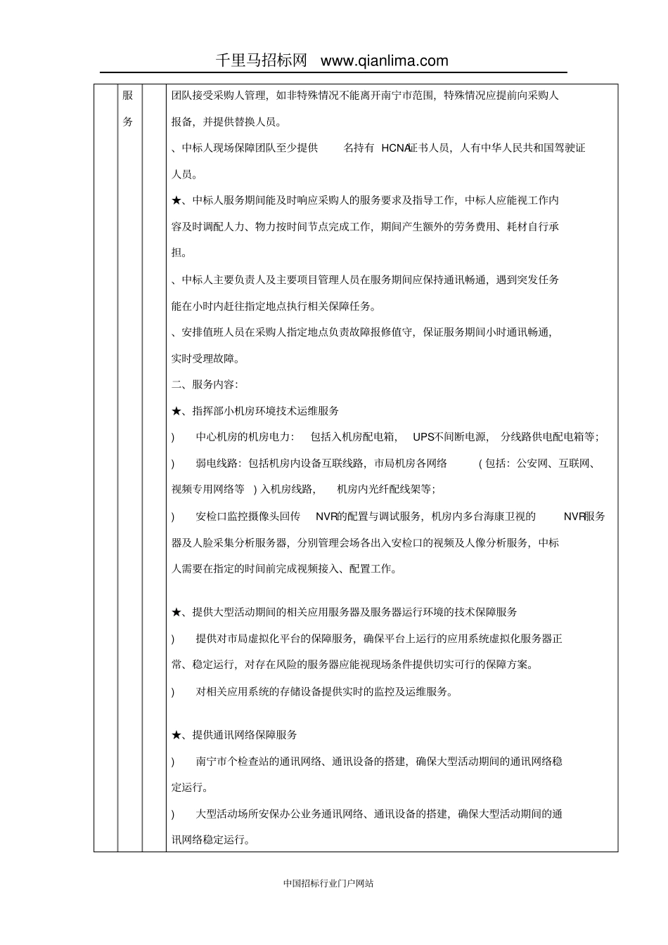 大型活动科技安保应用服务需求招投标书范本_第2页