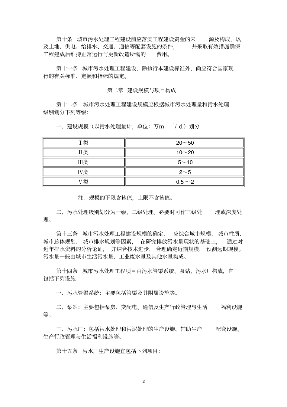 城市污水处理工程项目建设标准【最新】_第2页