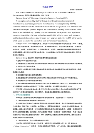 ERP是什麼