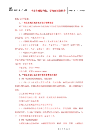 广南项目地下管线测绘部