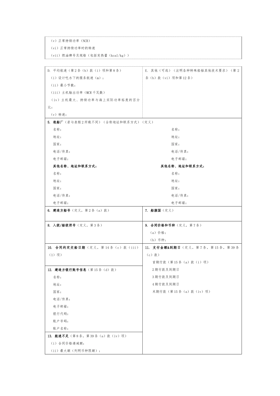 BIMCO新造船合同_第2页