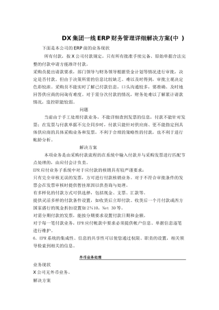 DX集团一线ERP财务管理解决方案(中）(doc 11)