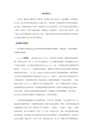 ERP是什么