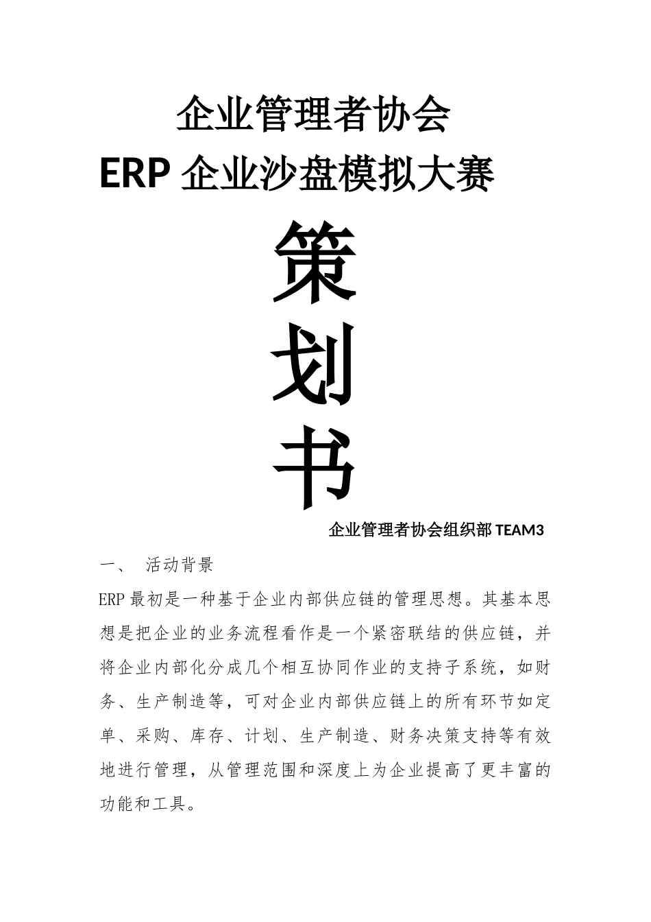 ERP策划书_第1页
