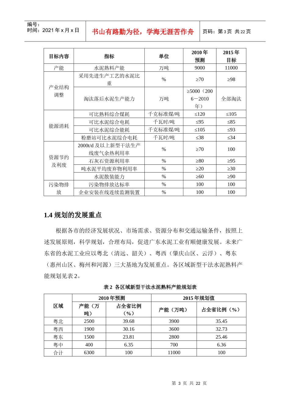 广东省水泥工业发展专项规划_第3页
