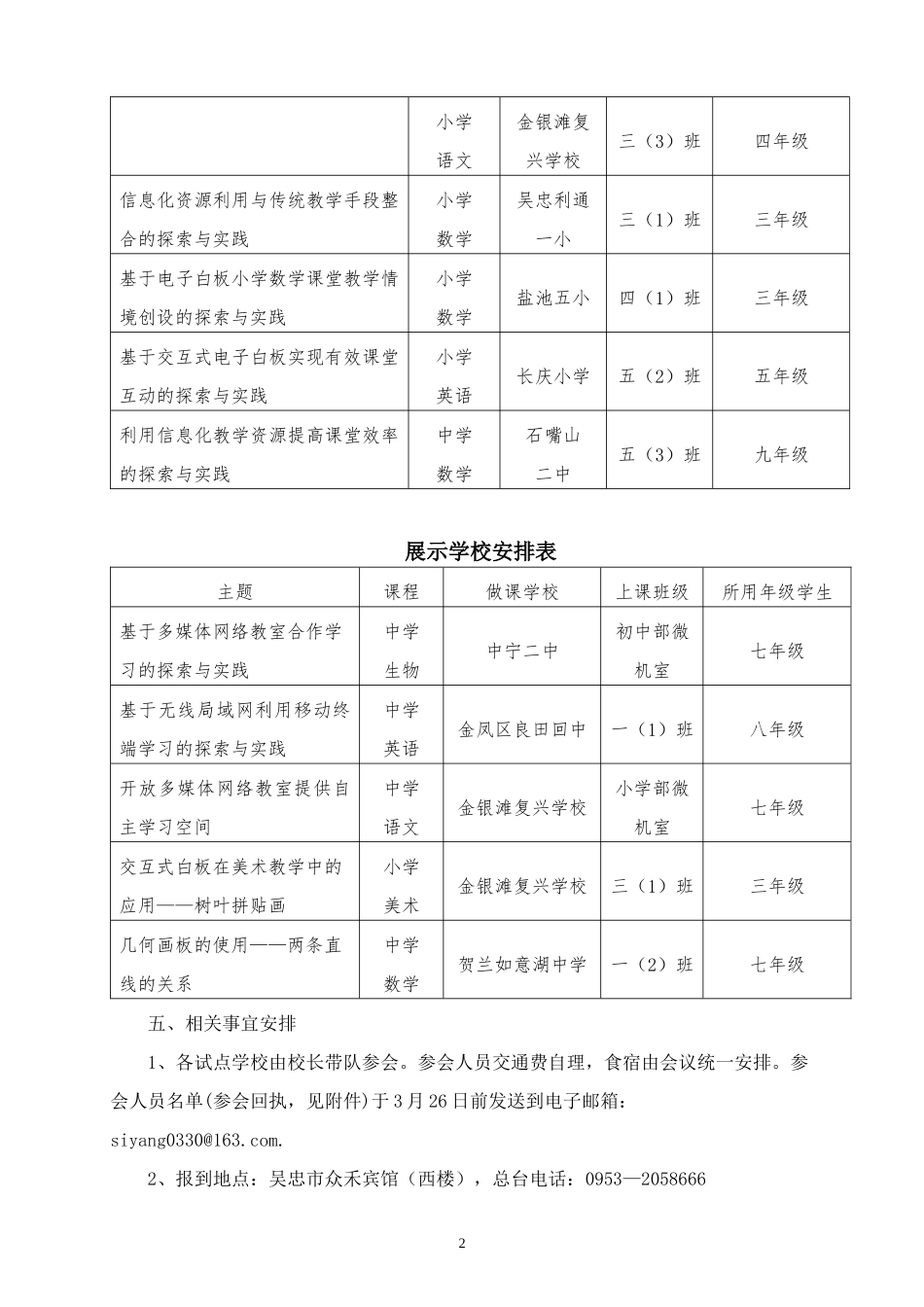 全区推进信息化教学资源应用成果展示交流会活动方案_第2页