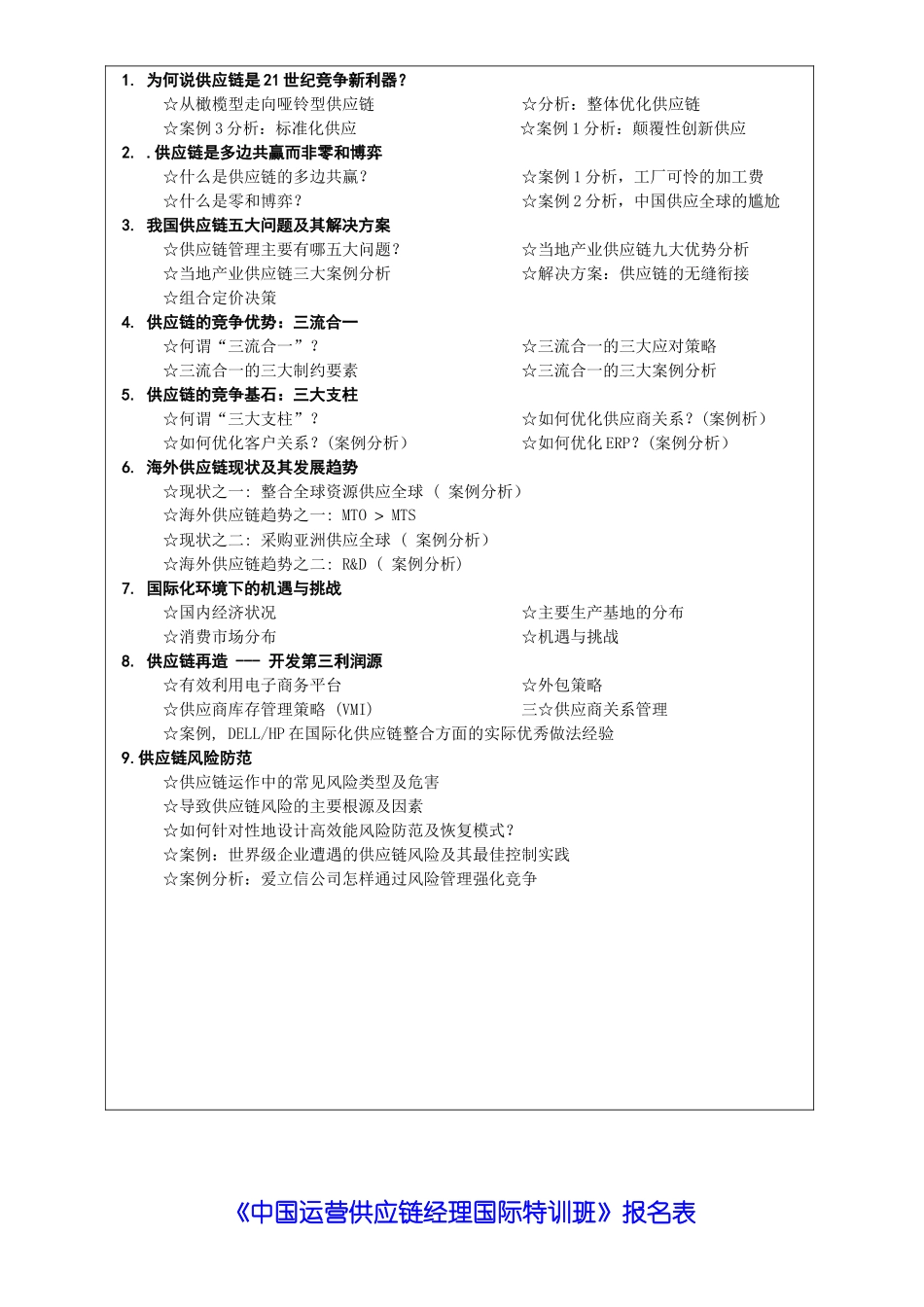 中国运营经理(SCM)国际特训班_第3页