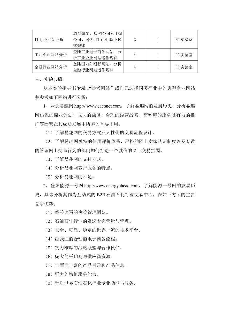 《电子商务案例分析》实验指导书_第2页