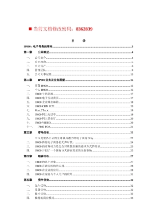 IP800电子商务概述