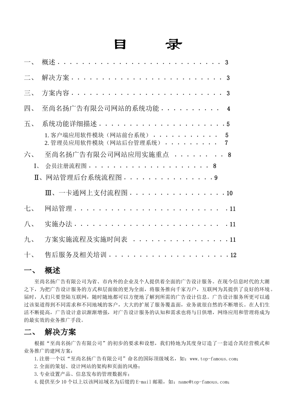XX广告网站方案_第2页