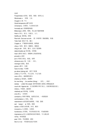 (完整版)新世纪大学英语综合教程2单词表