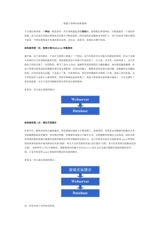 前端工程师-构建大型网站架构案例