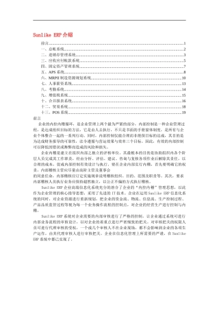 Sunlike ERP介绍（DOC 20）