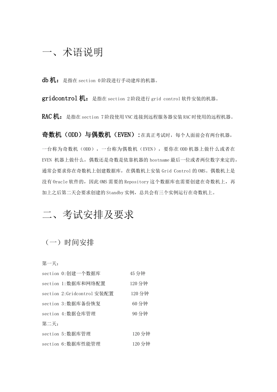 OCM考试（OracleCertifiedMaster）核心内参_第1页