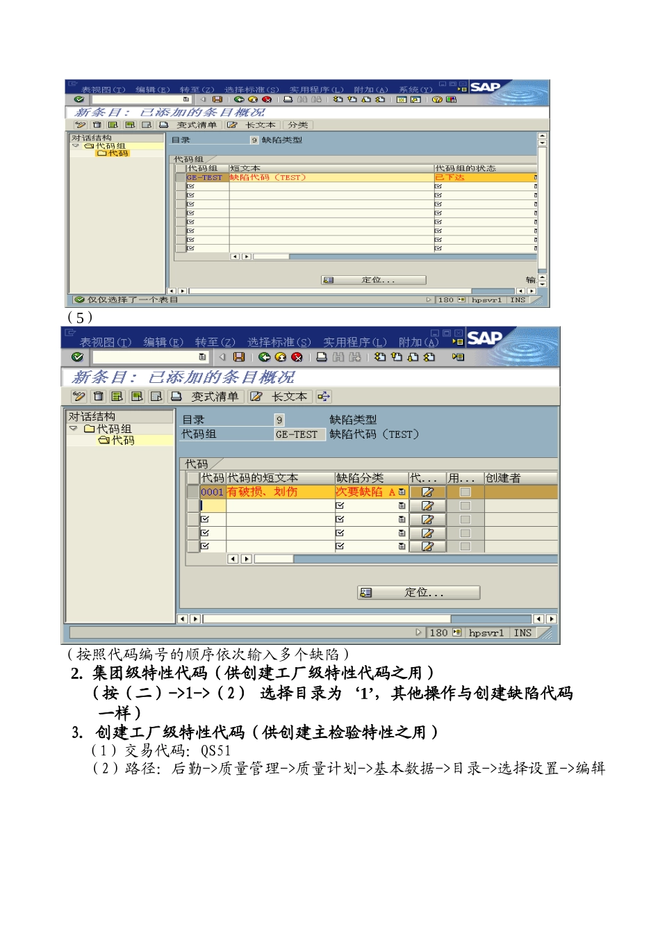 SAP质量管理模块主数据操作说明_第2页