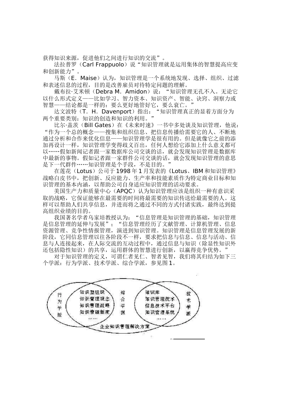 企业知识管理的內容框架模型_第2页